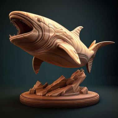 3D модель Carcharodon hubbelli (STL)